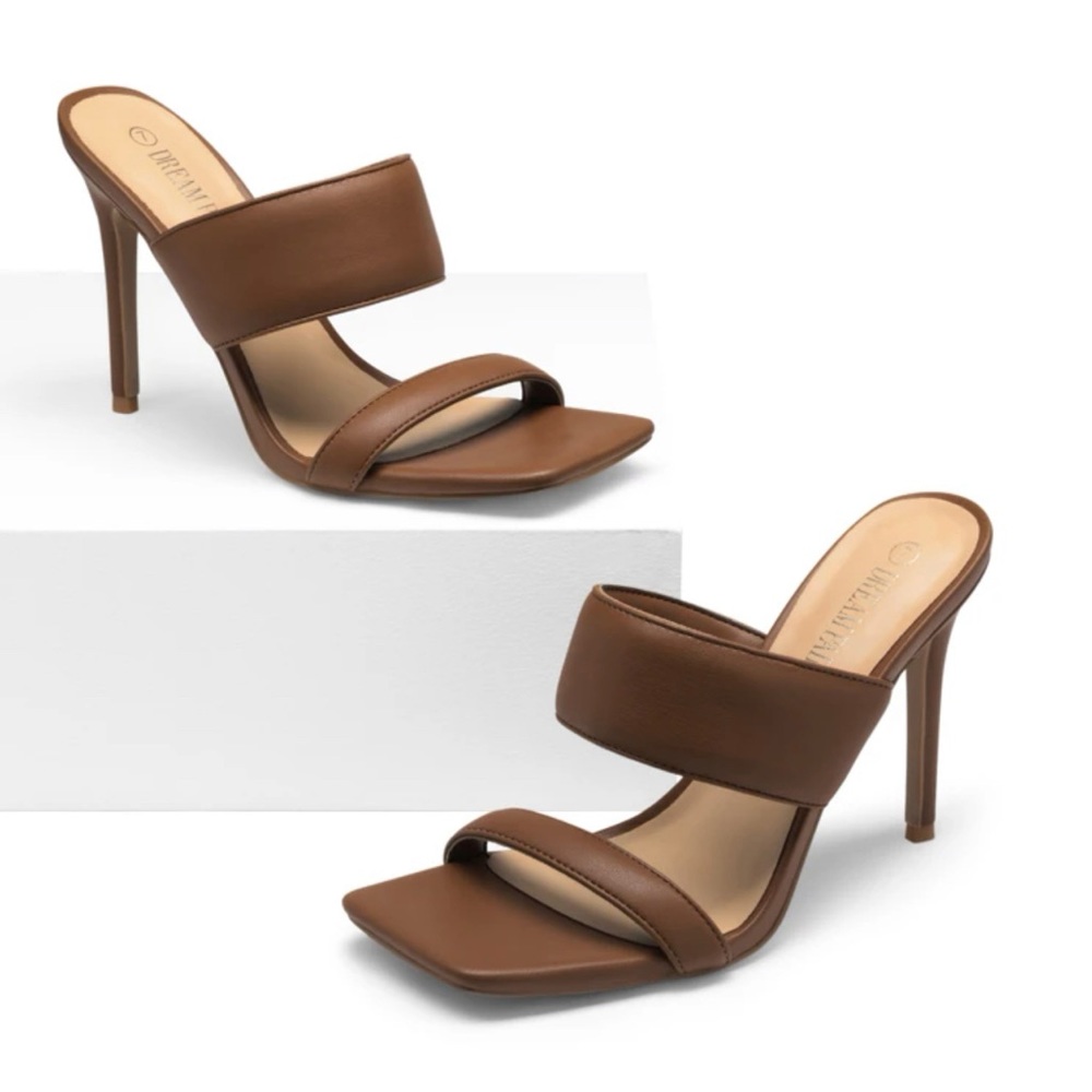 ***SOLD*** Women's Square Toe High Stiletto Heels Open Toe